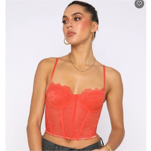 ❤️"White fox" courset top size XL - Picture 2 of 12